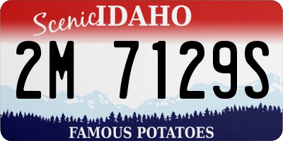 ID license plate 2M7129S
