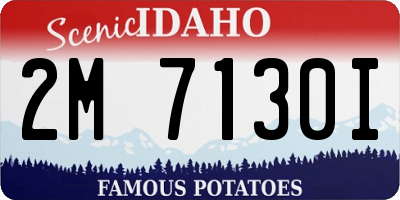 ID license plate 2M7130I
