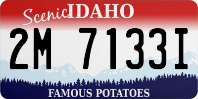 ID license plate 2M7133I