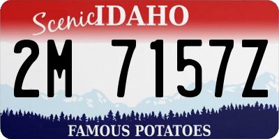 ID license plate 2M7157Z