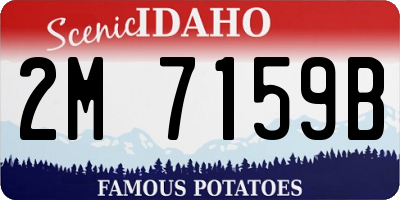 ID license plate 2M7159B