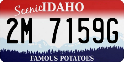 ID license plate 2M7159G