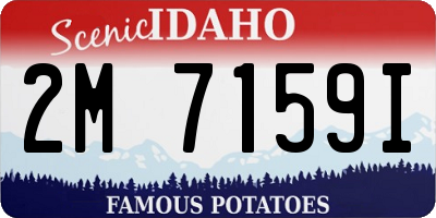 ID license plate 2M7159I