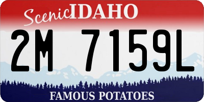 ID license plate 2M7159L