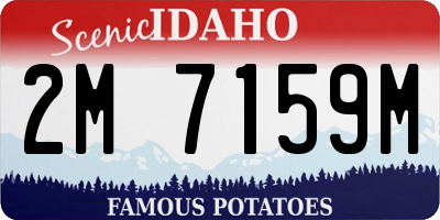 ID license plate 2M7159M