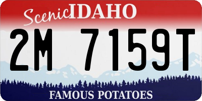 ID license plate 2M7159T