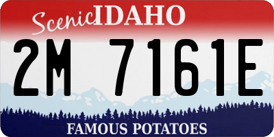ID license plate 2M7161E