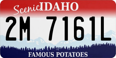 ID license plate 2M7161L