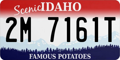 ID license plate 2M7161T