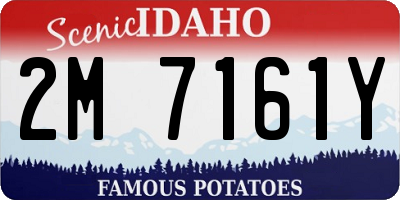 ID license plate 2M7161Y
