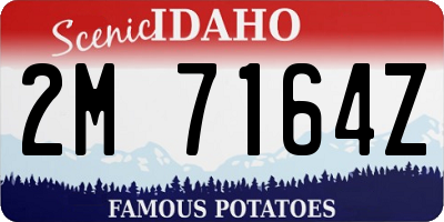 ID license plate 2M7164Z