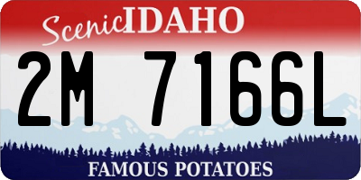 ID license plate 2M7166L
