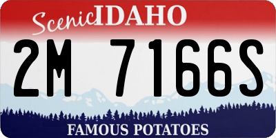 ID license plate 2M7166S