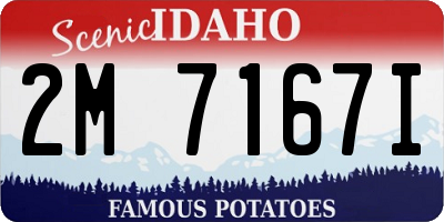 ID license plate 2M7167I
