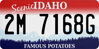 ID license plate 2M7168G