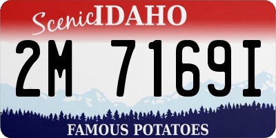 ID license plate 2M7169I
