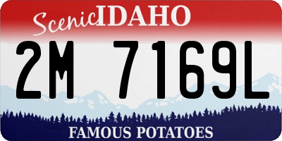 ID license plate 2M7169L