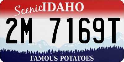 ID license plate 2M7169T
