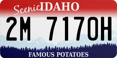 ID license plate 2M7170H