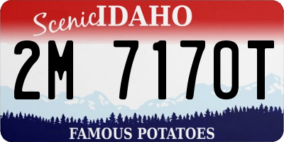 ID license plate 2M7170T