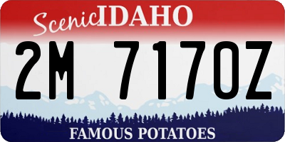 ID license plate 2M7170Z