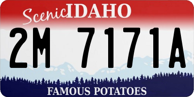 ID license plate 2M7171A