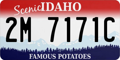 ID license plate 2M7171C