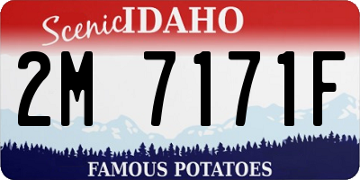ID license plate 2M7171F