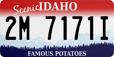 ID license plate 2M7171I