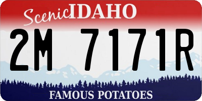 ID license plate 2M7171R