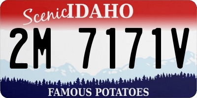 ID license plate 2M7171V