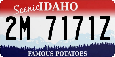 ID license plate 2M7171Z