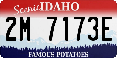 ID license plate 2M7173E