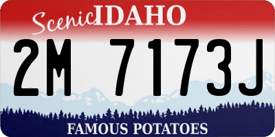 ID license plate 2M7173J