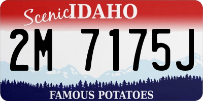 ID license plate 2M7175J