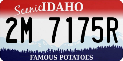 ID license plate 2M7175R