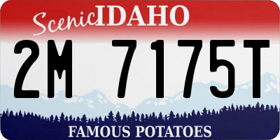 ID license plate 2M7175T