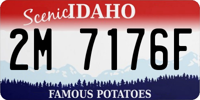 ID license plate 2M7176F