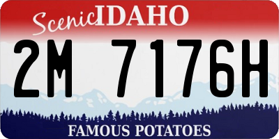 ID license plate 2M7176H