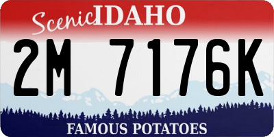 ID license plate 2M7176K
