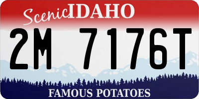 ID license plate 2M7176T