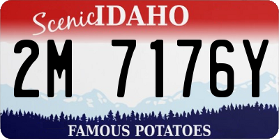 ID license plate 2M7176Y