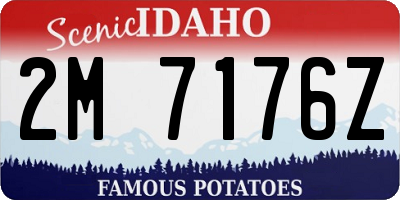ID license plate 2M7176Z