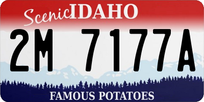 ID license plate 2M7177A