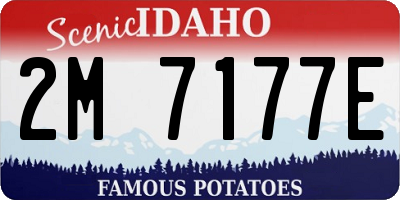 ID license plate 2M7177E
