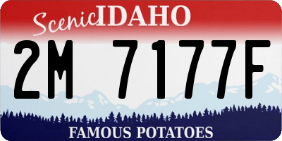 ID license plate 2M7177F