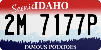 ID license plate 2M7177P