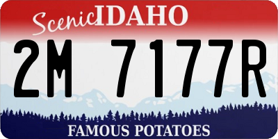 ID license plate 2M7177R