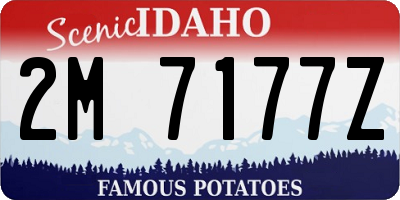 ID license plate 2M7177Z