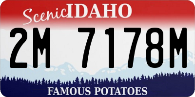 ID license plate 2M7178M